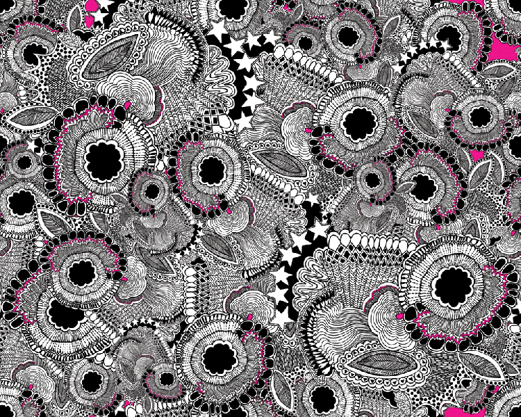 Inked pattern wallpaper swatch