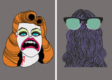Mr & Mrs Vamp medium art print
