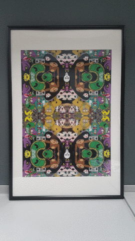 b&b art poster - let the music play