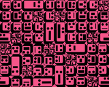 Boxhead wallpaper swatch